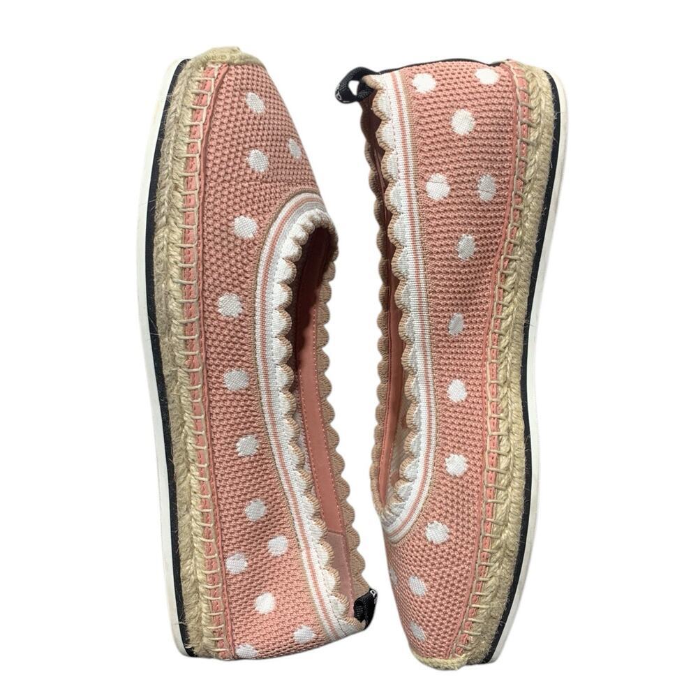 Kate Spade Knottingham Scallop Polka Dot Espadrilles Lace Women's 9B PINK - Picture 7 of 9